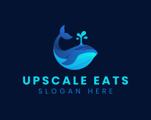 Ocean Whale Marine logo design