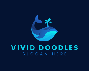 Ocean Whale Marine logo design