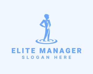 Office Manager Person logo design