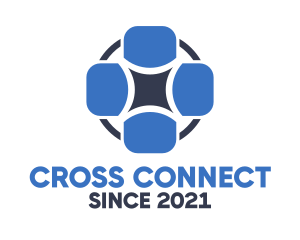 Blue Medical Cross logo design