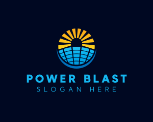 Solar Power Panel logo design