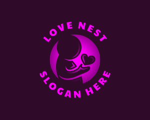 Human Support Love logo design