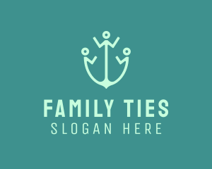 Human Maritime Anchor logo design