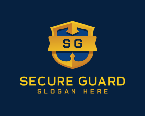 Defense Protection Badge Logo