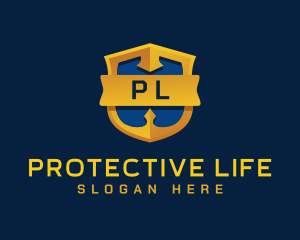 Defense Protection Badge logo design