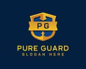 Defense Protection Badge logo design