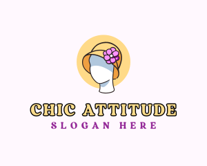 Cloche Hat Mannequin logo design