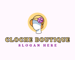 Cloche Hat Mannequin logo design