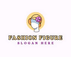 Cloche Hat Mannequin logo design