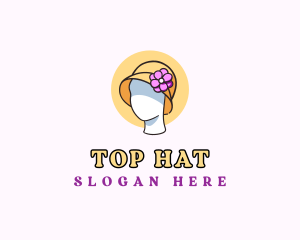 Cloche Hat Mannequin logo design