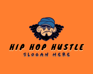 Hip Hop Monkey Dj logo design