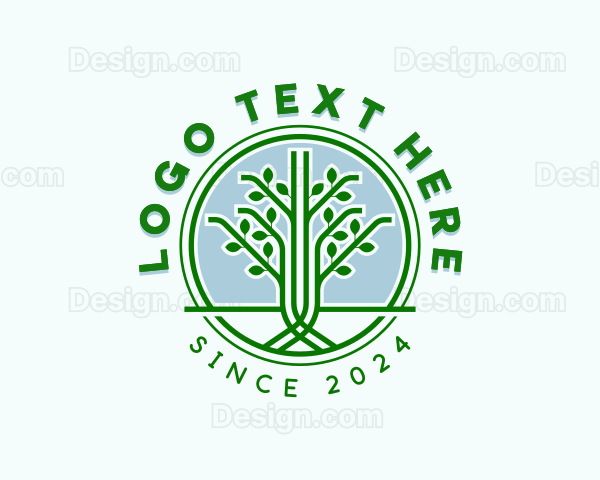 Tree Garden Landscaping Logo