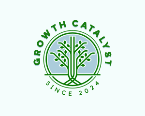 Tree Garden Landscaping Logo