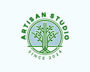 Tree Garden Landscaping logo design