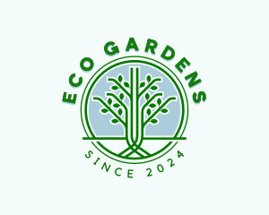 Tree Garden Landscaping logo design