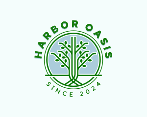 Tree Garden Landscaping logo design