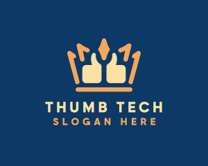 Like Thumb Crown logo design