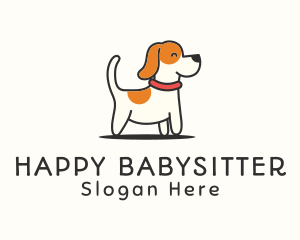 Cute Jolly Puppy logo design