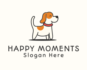 Cute Jolly Puppy logo design