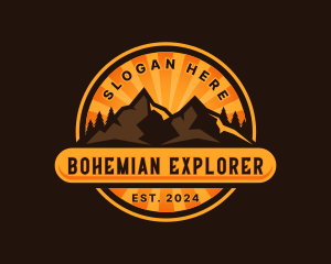 Mountain Explorer Trekking logo design