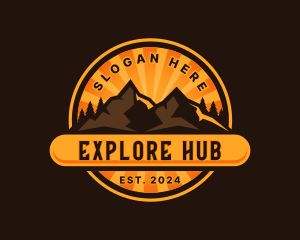 Mountain Explorer Trekking logo design