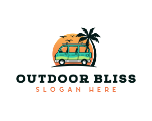 Travel Van Adventure logo design