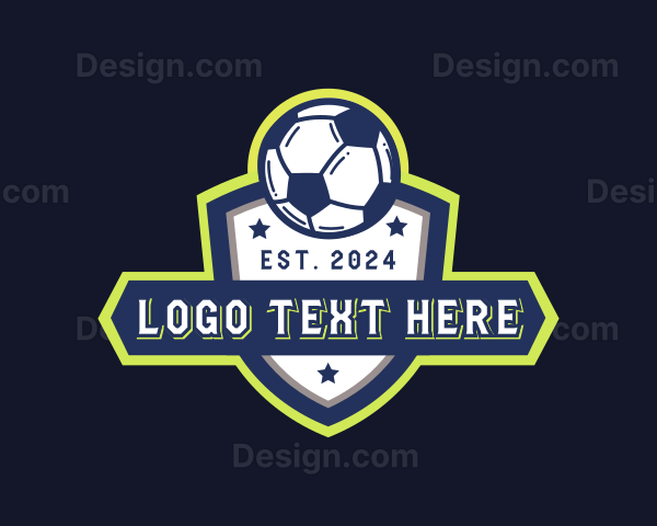 Soccer Ball Sports League Logo