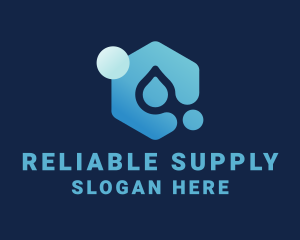 Water Supply Droplet  logo design