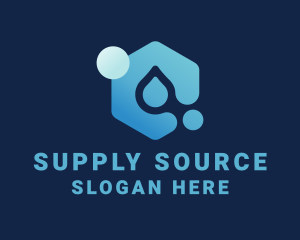 Water Supply Droplet  logo design