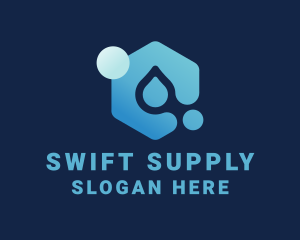 Water Supply Droplet  logo design