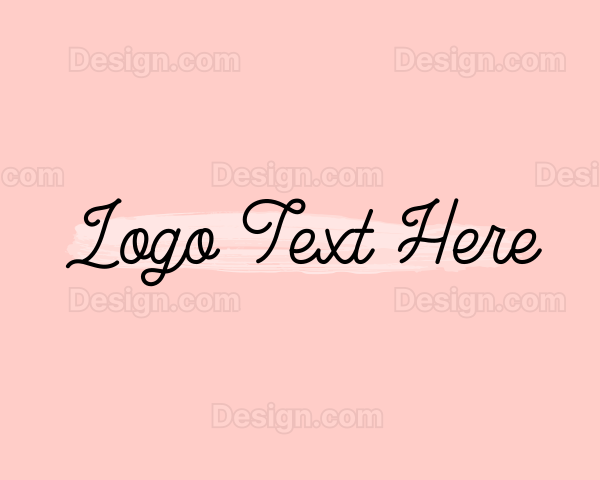 Feminine Apparel Brush Logo