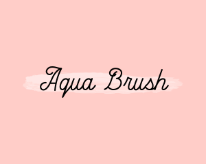 Feminine Apparel Brush logo design