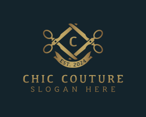 Scissors Tailoring Couture logo design