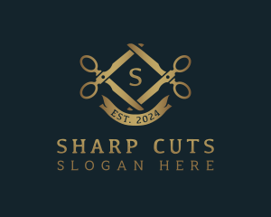 Scissors Tailoring Couture logo design