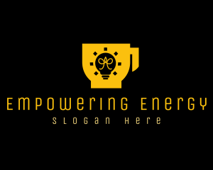 Energy Coffee Cup Cafe logo design