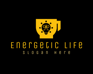 Energy Coffee Cup Cafe logo design