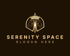 Space Needle Tower logo design