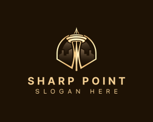 Space Needle Tower logo design