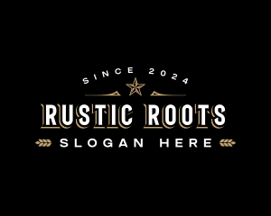 Western Rustic Pub logo design