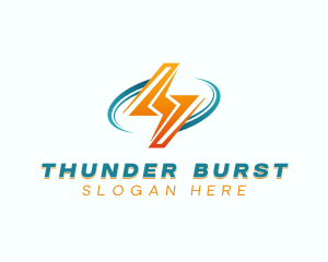 Electrical Thunder Lightning logo design