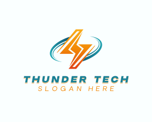 Electrical Thunder Lightning logo design