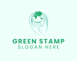 Green Hands Earth logo design