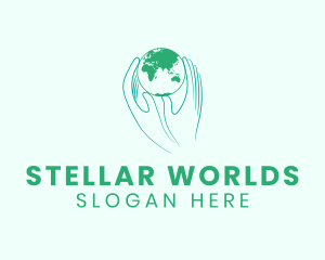 Green Hands Earth logo design