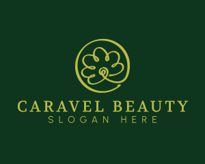 Organic Flower Beauty logo design