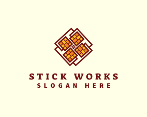 Brick Tile Flooring Logo