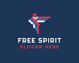 Falcon Wingspan Letter F logo design