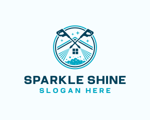 Pressure Wash House Keeping logo design