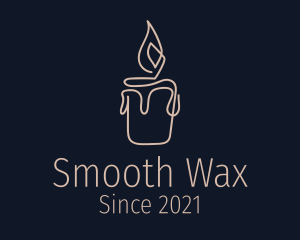 Spa Wax Candle  logo design