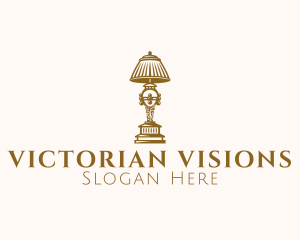 Victorian Ornate Lamp logo design