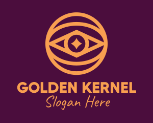 Golden Eye Sparkle logo design